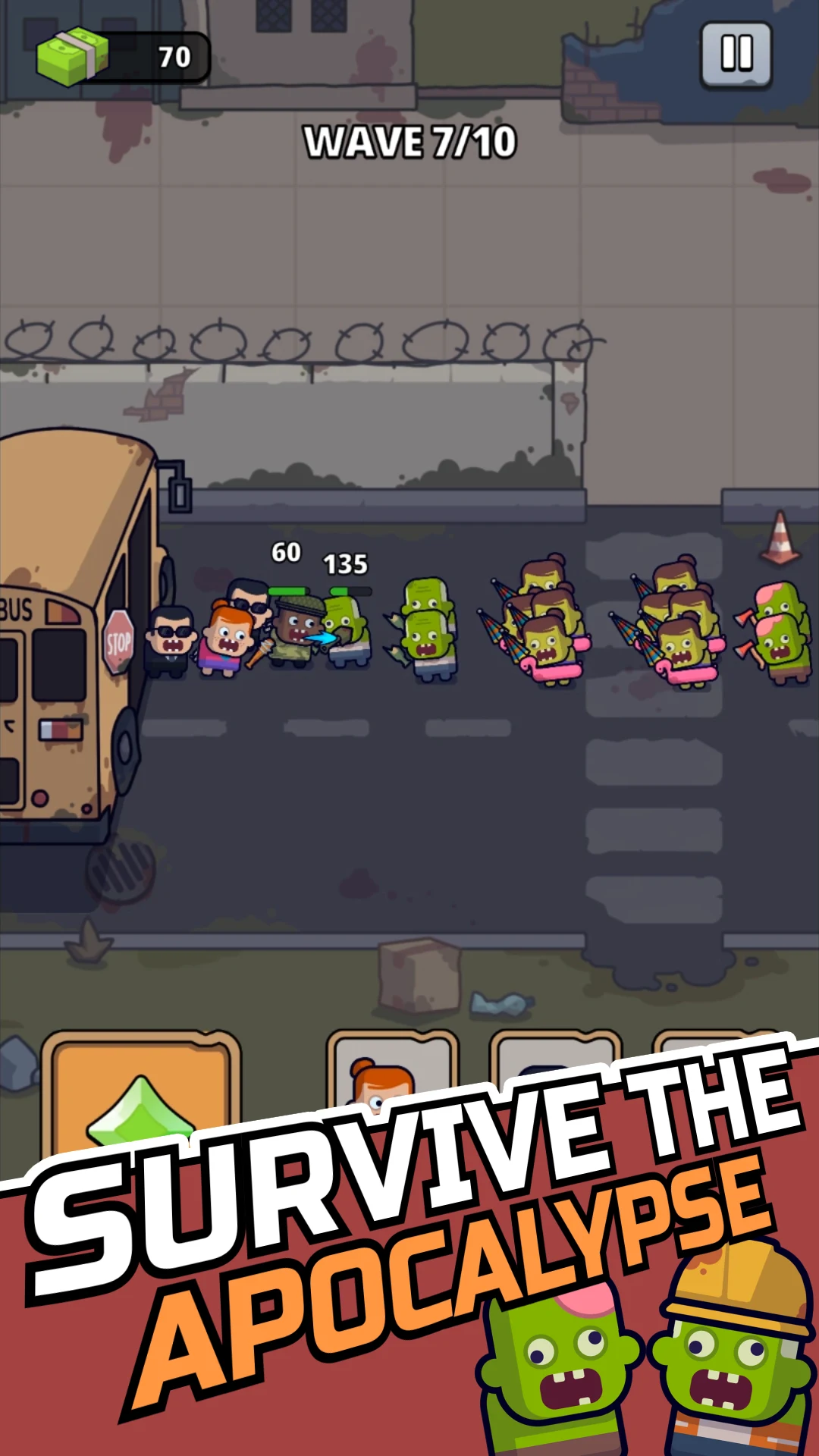Merge Warriors: Zombie War screenshot