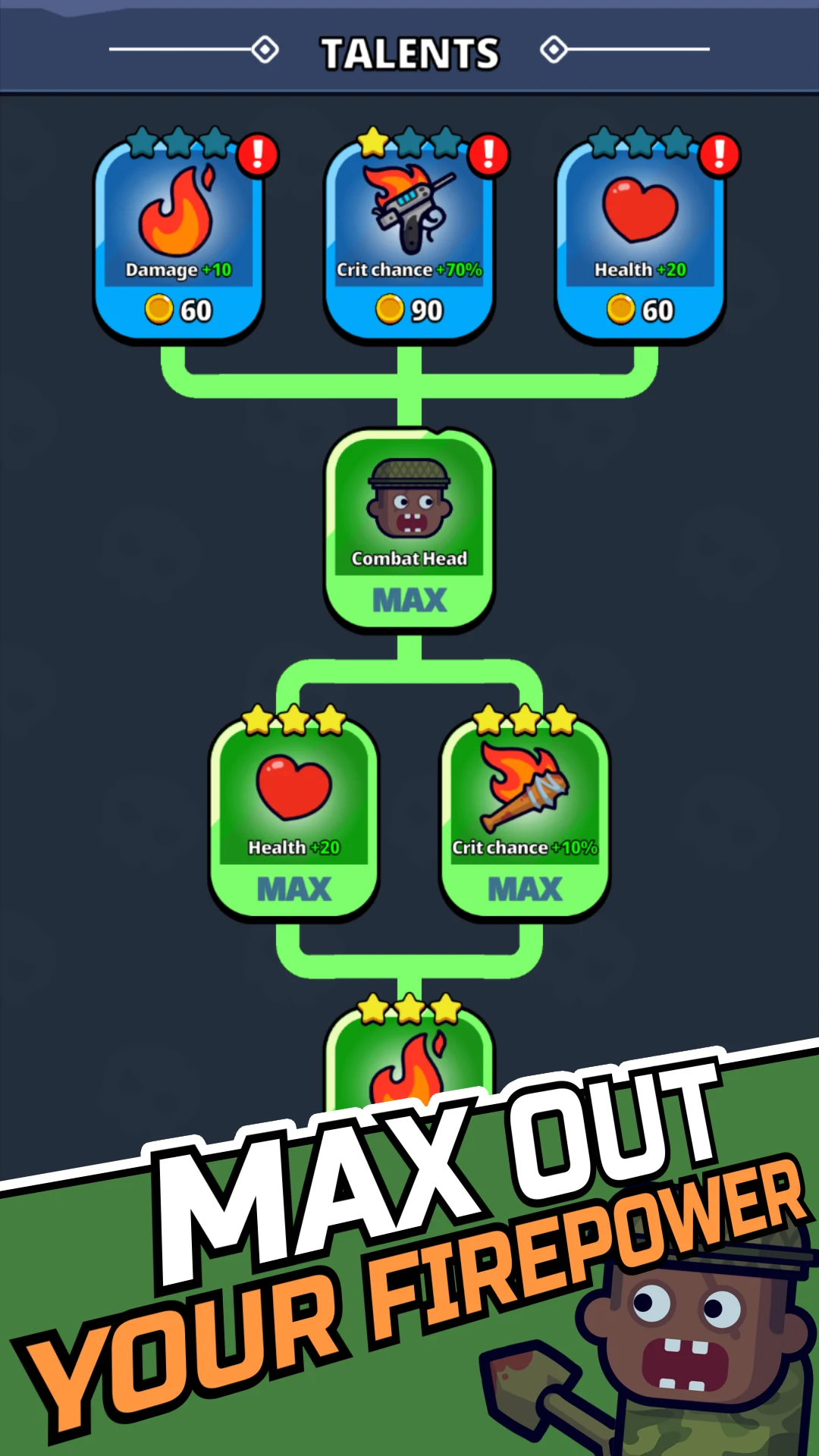Merge Warriors: Zombie War screenshot